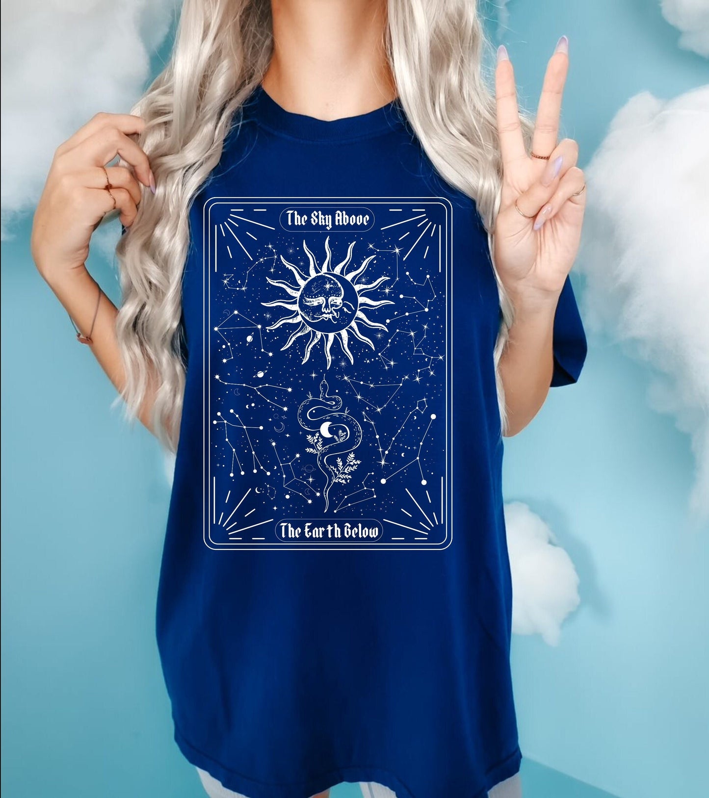 Comfort Colors Celestial Tarot Card Zodiac Signs T Shirt