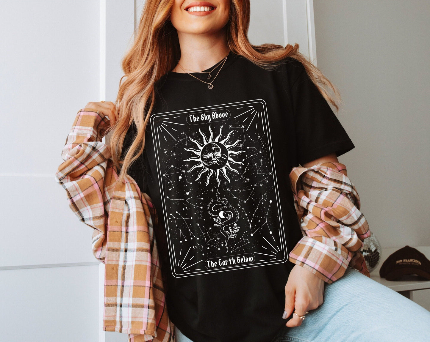 Comfort Colors Celestial Tarot Card Zodiac Signs T Shirt